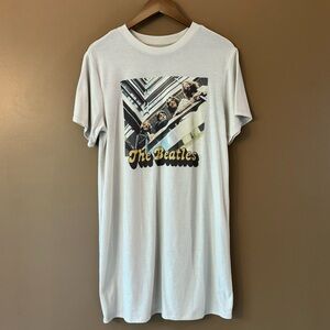 The Beatles Long Graphic Band Tee Sleep Shirt M